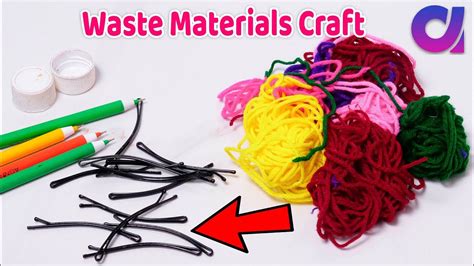 Best Use Of Waste Hair Pins Craft Idea Craft Idea Artkala 515 Youtube