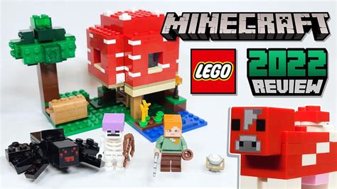 LEGO Minecraft The Mushroom House 21179 2022 Set Review YouTube