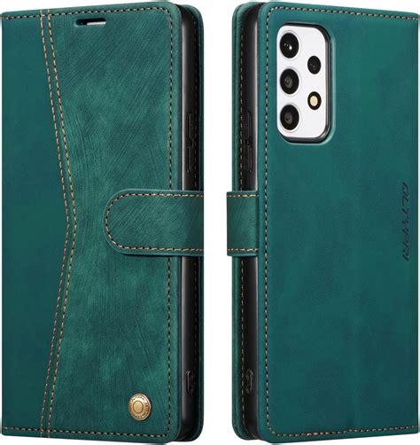 QLTYPRI Case for Samsung Galaxy A53, Premium Flip Folio PU Leather ...