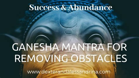 Ganesha Mantra Guided Meditation Remove Obstacles With The