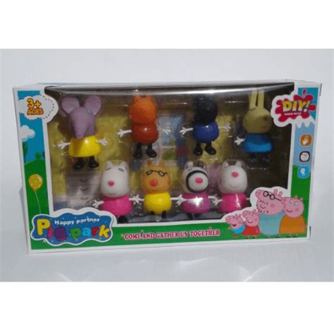 Прасенцето Пепа Фигурки за торта Peppa Pig 8 бр | Partilino.com