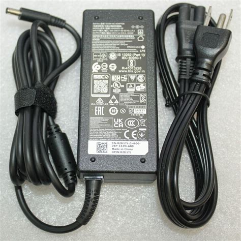 Oem Dell Laptop Charger Ac Adapter Power 65w 195v 334a Ha65ns5 00 2d1tj 02d1tj Ebay