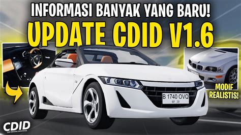 INFORMASI BARU UPDATE CDID V1 6 UPDATE BESAR LAGI Car Driving