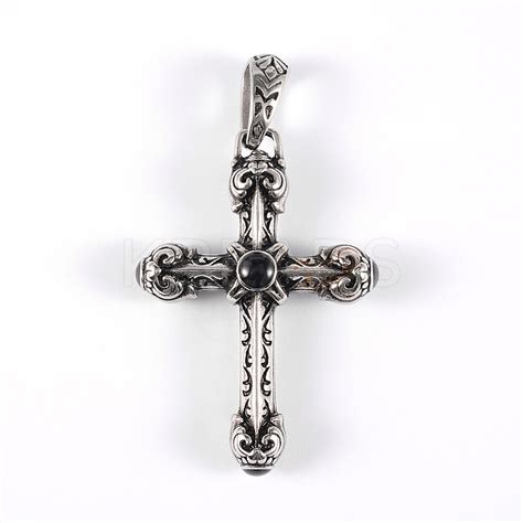 Wholesale 316 Surgical Stainless Steel Glass Big Gothic Pendants