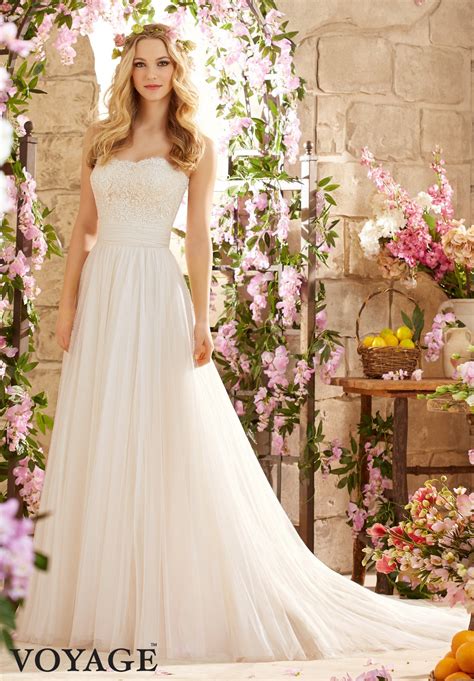 Wedding Dress Mori Lee Voyage FALL 2015 Collection 6801 ALENCON