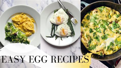 Healthy Egg Recipes Eggs For Breakfast Lunch And Dinner Youtube