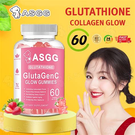 ASGG Glutathione Collagen Glow Health And Beauty Supplements