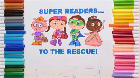 Coloring Super Whys Super Readers Youtube