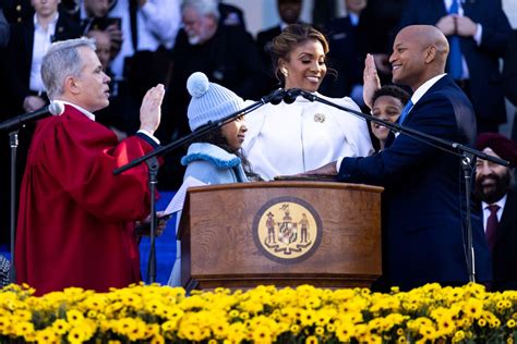 Wes Moore Inauguration Democrat Sworn In As Marylands First Black