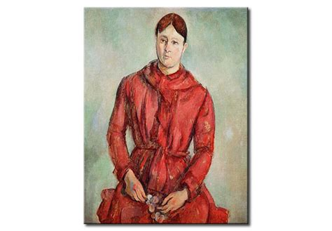 Reprodukcja Portrait of Madame Cezanne in a Red Dress obraz na ścianę