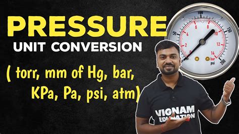 Pressure Unit Conversion In Hindi How To Convert Torr Kpa Mm Of