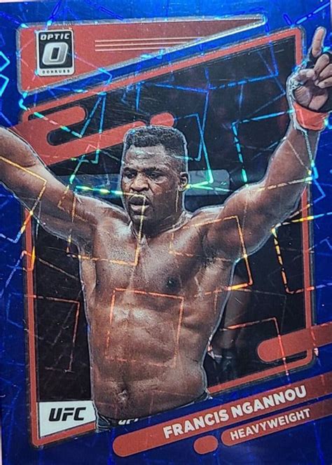 Francis Ngannou 2022 Optic Ufc 30 Blue Velocity Price Guide Sports