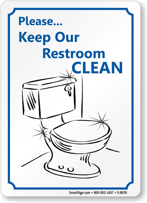 Printable Keep Toilet Clean Sign