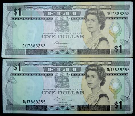 Fiji Elizabeth Ii Siwatibau X Dollar Banknoten Z B Eur