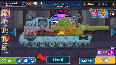 Tank Combat War Battle New Tank ARTA FREEZER M2 UPGRADED Unlock Coming