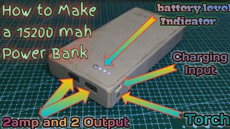 How To Make A Mah Power Bank At Home In Easy Way Torch Battery