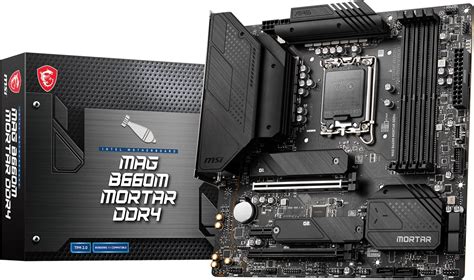 MSI MAG B660M MORTAR DDR4 Carte Mère Micro ATX Pour Processeurs