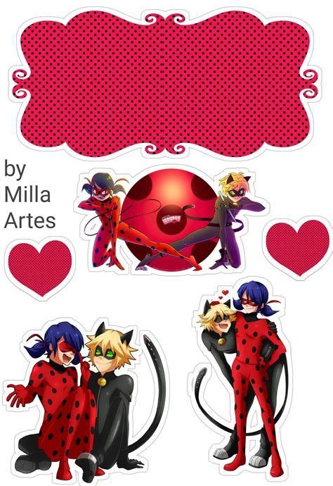 Topo De Bolo Miraculous Ladybug Para Editar E Imprimir Disney Princess