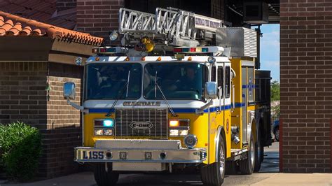 Glendale Fire Dept Ladder 155 Ladder Tender 155 Responding YouTube