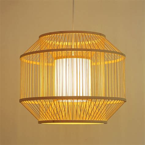 Unusual Bamboo Pendant Light Creative Japanese Pendant Light Living