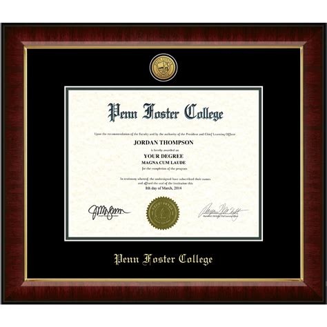 Penn Foster College Diploma Frame Custom Frames Online Church Hill