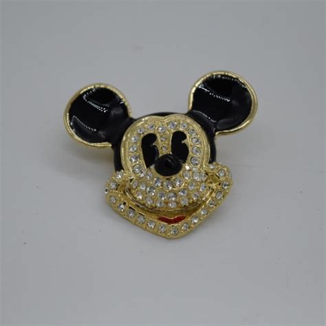 Jewelry Vintage Mickey Mouse Rhinestone Pin Poshmark