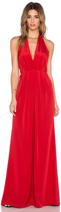 Jill Stuart Jill Deep V Halter Maxi Dress 298 Revolve Clothing