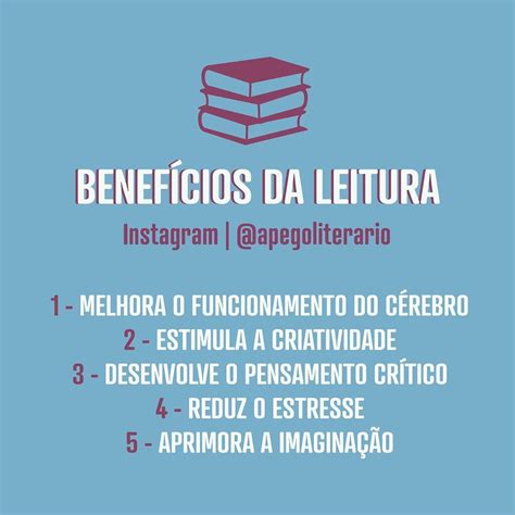 Aaaahhh A Nossa Amada Leitura Tantos Benef Cios Que Estamos