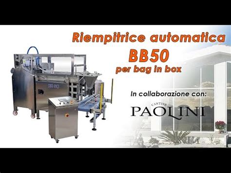 RIEMPITRICE AUTOMATICA BB50 Per Bag In Box AUTOMATIC FILLING AND