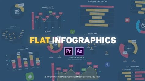 Infografía De Diseño Plano L Mogrt Para Premiere Pro Plantillas De