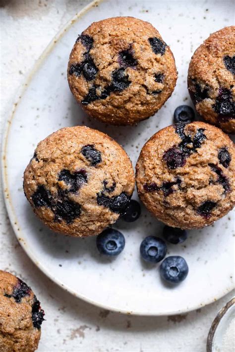 Healthy Whole Wheat Blueberry Muffins Food Faith Fitness