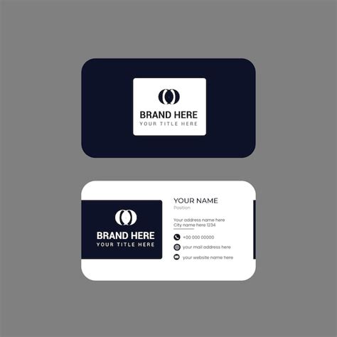 Premium Vector Corporate Business Card Template Design