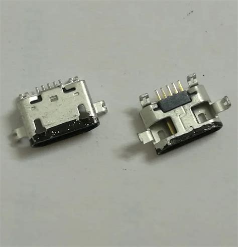 10 pçs micro usb jack conector de carregamento do porto soquete