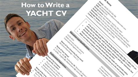 Free Yacht Cv Templates It Will Set You On The Right Track With Your