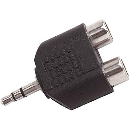 Deleycon Rca Audio St R O L Adaptateur De Prise Fiche Jack Mm X