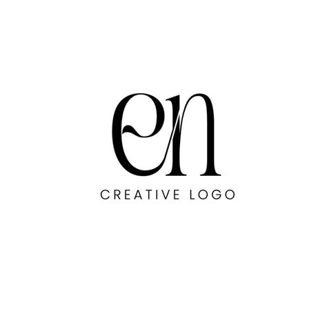 En Initial Letter Logo Design 26543452 Vector Art At Vecteezy