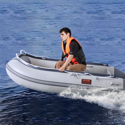 SKYSHALO 4-Person Sport Inflatable Dinghy Boat Tender Fishing Boat with ...