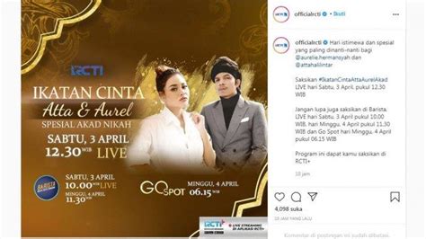 Link Live Streaming Akad Nikah Atta Halilintar Dan Aurel Hermansyah