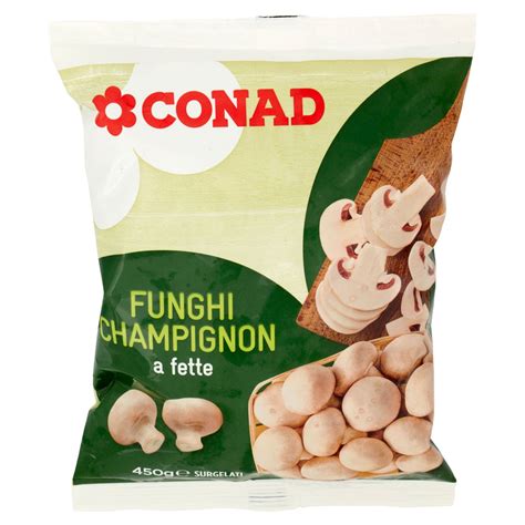 Funghi Champignon A Fette Surgelati 450 G Conad Conad