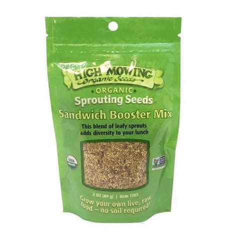 High Mowing Organic Seeds Organic Sandwich Booster Mix Sprouting Seeds