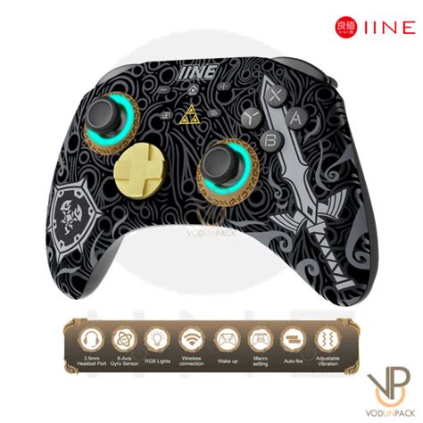 Iine Zelda Edition Joypro Controller จอยโปร Nintendo Switch รองรับสวิชทุกรุ่น ไฟ Rgb มีรู