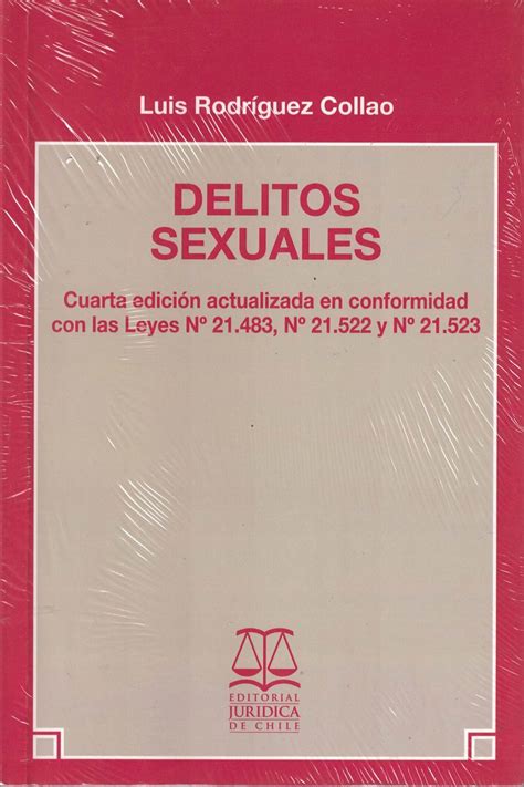 Delitos Sexuales 4a Edición Actualizada En Conformidad Con Las Leyes