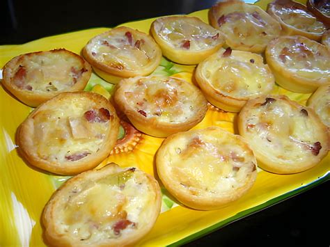 Recette De Mini Tartelettes St Nectaire Oignons Lardons