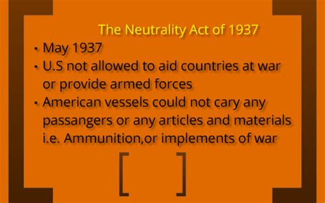 Neutrality Act Of 1937