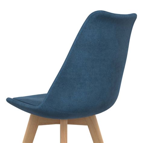 Chaises Velours Bleu Canard Style Scandinave SARA ID Market