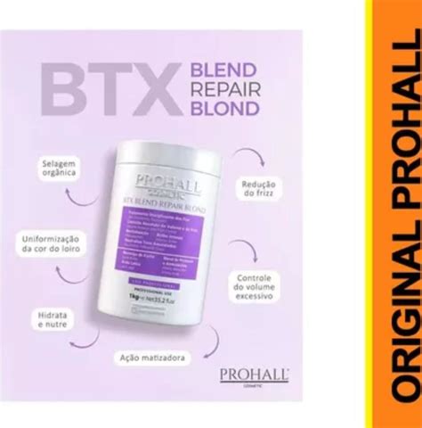 Btx Blend Repair Blond Tratamento Disciplinante Dos Fios Kg