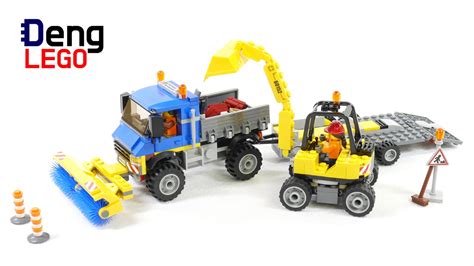 Lego City Sweeper Excavator Lego Speed Build Youtube