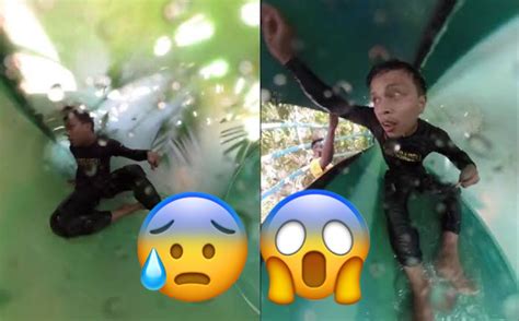 Unlocking New Fears Viral Tiktok Video Of Man Stuck On Water Slide In