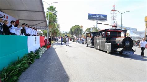 Encabeza Am Rico Villarreal Desfile Por El Aniversario Del Inicio