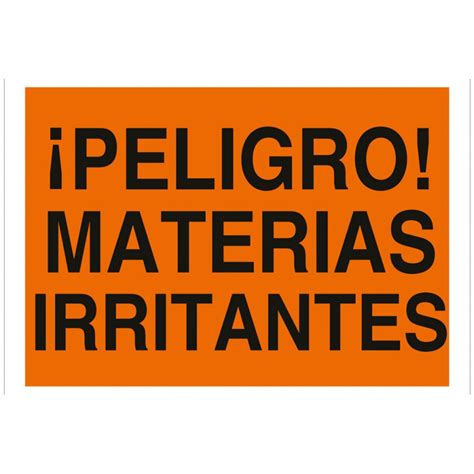 Se Al Advertencia Solo Texto Peligro Materias Irritantes Skrc